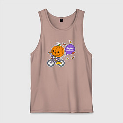 Мужская майка Тыква на велике