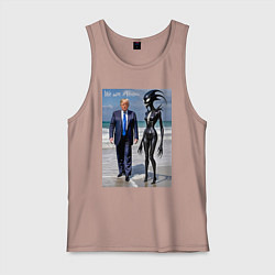 Мужская майка Donald Trump and symbiote girl - ai art fantasy