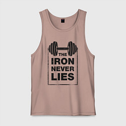 Мужская майка Железо никогда не лжет