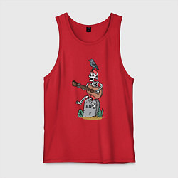 Мужская майка Скелет с гитаркой