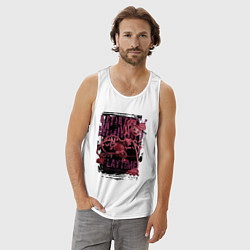 Майка мужская хлопок Мамочка длинные ноги из Poppy Playtime, цвет: белый — фото 2