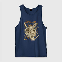 Майка мужская хлопок Metallica - rats and crows, цвет: тёмно-синий