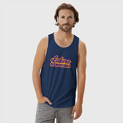 Майка мужская хлопок Basketball LA Lakers, цвет: тёмно-синий — фото 2