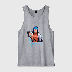 Майка мужская хлопок Блич Гриммджоу, цвет: меланж