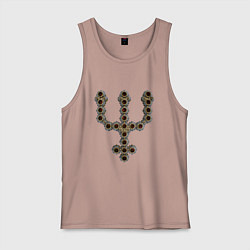 Мужская майка Astrological symbol planet neptune metal antique