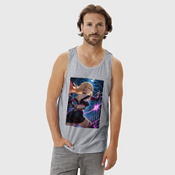 Майка мужская хлопок Марин Китагава косплей Fate stay night, цвет: меланж — фото 2