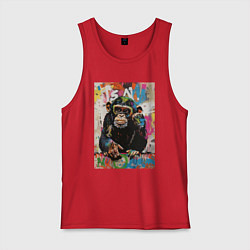 Мужская майка Monkey color