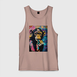 Мужская майка Cute monkey