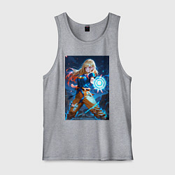 Майка мужская хлопок Марин Китагава косплей Dragon Ball, цвет: меланж