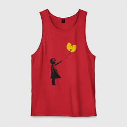 Майка мужская хлопок Wu-Tang Banksy, цвет: красный