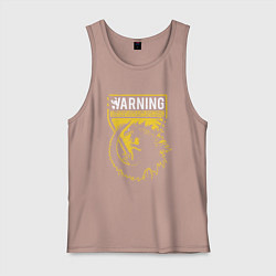 Мужская майка Годзилла - предупреждение