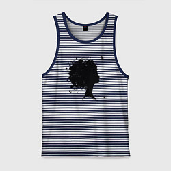 Мужская майка Girl flowers