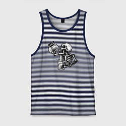 Мужская майка Пивной скелетик