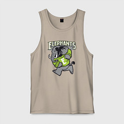 Мужская майка Elephants run