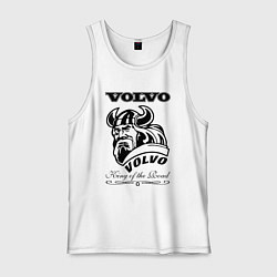 Майка мужская хлопок Volvo viking, цвет: белый