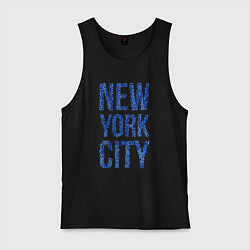 Майка мужская хлопок Blue New York City, цвет: черный