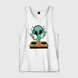 Мужская майка Диджей инопланетянин