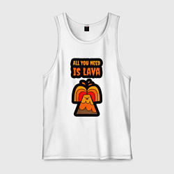 Мужская майка Всё что тебе нужно это лава