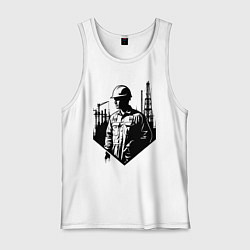 Мужская майка Промышленный труд нефтяника
