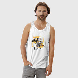 Майка мужская хлопок Исюань - Zenless Zone Zero, цвет: белый — фото 2