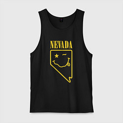 Майка мужская хлопок Nevada Nirvana, цвет: черный