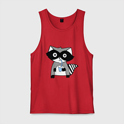 Мужская майка Енот-мальчик