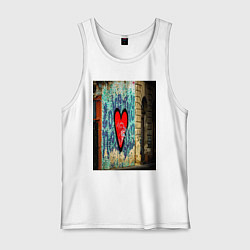 Мужская майка Граффити сердце