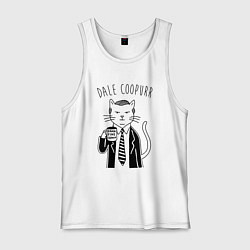 Майка мужская хлопок Dale Coopurr, цвет: белый