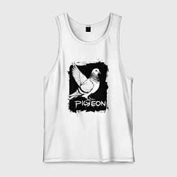 Мужская майка Голубь в стиле граффити