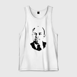 Майка мужская хлопок Lenin USSR, цвет: белый