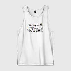 Мужская майка Очень странные дела гирлянда