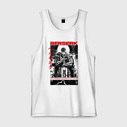 Майка мужская хлопок Berserk - poster, цвет: белый
