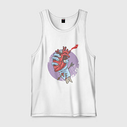 Мужская майка Сердце в руке зомби