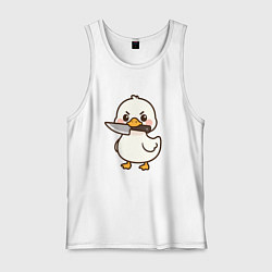 Мужская майка Утенок с ножом