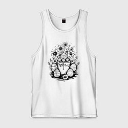 Мужская майка Пасхальный букет с яйцами