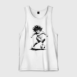 Мужская майка Футбольная атака аниме