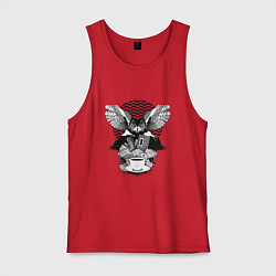 Майка мужская хлопок Twin Peaks symbols, цвет: красный