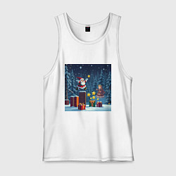 Мужская майка Дед Морозио и Принцесса Снегурочка: вперёд за звёз