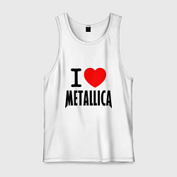 Мужская майка I love Metallica