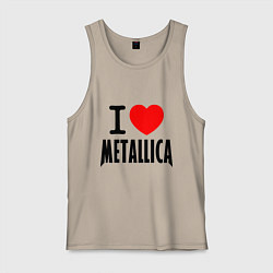 Мужская майка I love Metallica