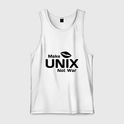 Мужская майка Make unix, not war