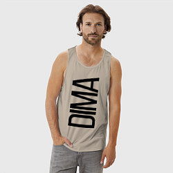 Майка мужская хлопок Дима, цвет: миндальный — фото 2