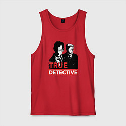 Майка мужская хлопок True Detective, цвет: красный