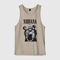 Майка мужская хлопок Nirvana Group, цвет: миндальный