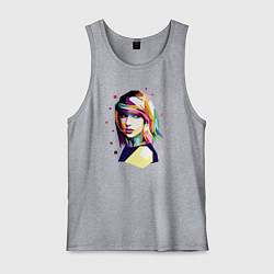 Майка мужская хлопок Taylor Swift Art, цвет: меланж