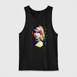 Майка мужская хлопок Taylor Swift Art, цвет: черный