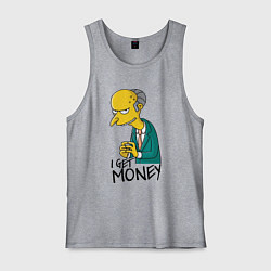 Мужская майка Mr. Burns: I get money