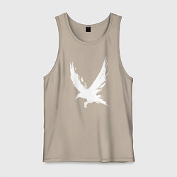 Мужская майка Белый ворон