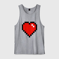 Майка мужская хлопок Minecraft Lover, цвет: меланж