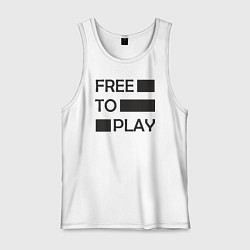 Мужская майка Free to play